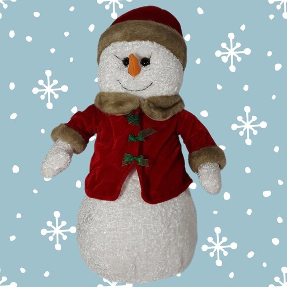 Oxford Other - Snow Lady Plush In Red Velvet & Faux Fur Outfit Vintage 18" Tall